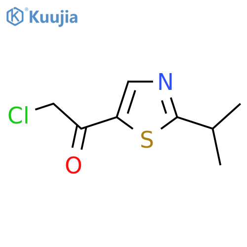 2-chloro-1-2-(propan-2-yl)-1,3-thiazol-5-ylethan-1-one structure