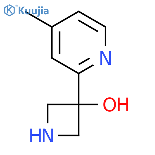 3-(4-methylpyridin-2-yl)azetidin-3-ol structure