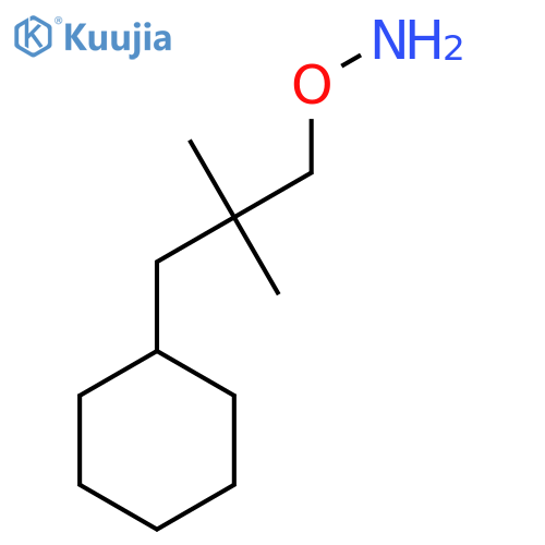 O-(3-cyclohexyl-2,2-dimethylpropyl)hydroxylamine structure