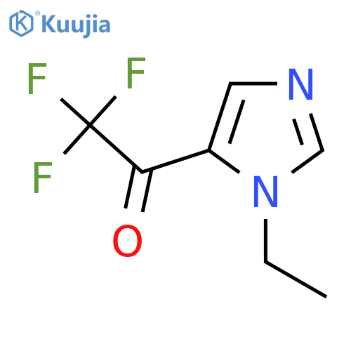 1-(1-ethyl-1H-imidazol-5-yl)-2,2,2-trifluoroethan-1-one structure