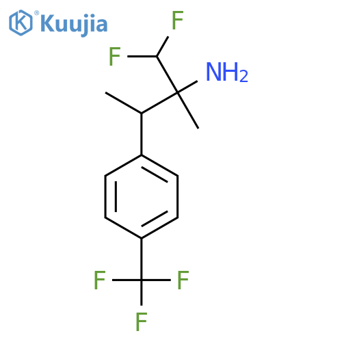 1,1-difluoro-2-methyl-3-4-(trifluoromethyl)phenylbutan-2-amine structure