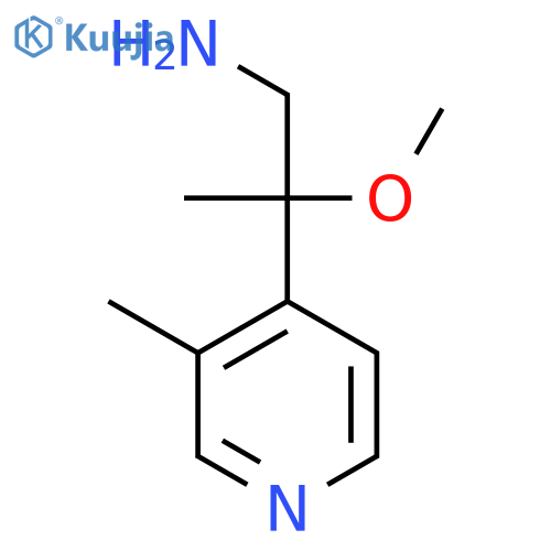 2-methoxy-2-(3-methylpyridin-4-yl)propan-1-amine structure
