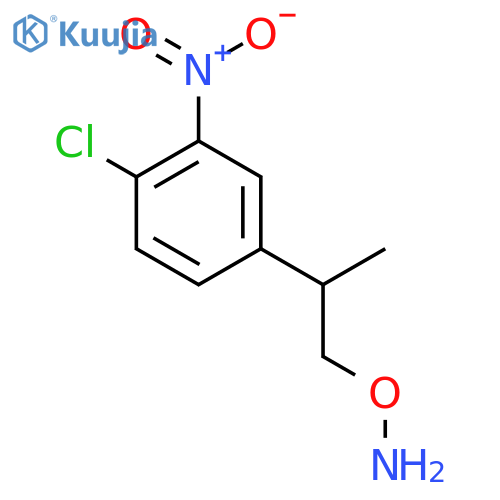 O-2-(4-chloro-3-nitrophenyl)propylhydroxylamine structure