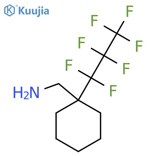 1-(heptafluoropropyl)cyclohexylmethanamine structure