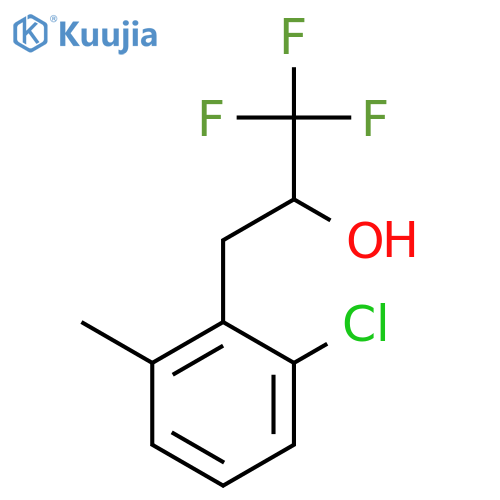 3-(2-chloro-6-methylphenyl)-1,1,1-trifluoropropan-2-ol structure