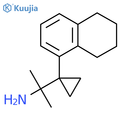 2-1-(5,6,7,8-tetrahydronaphthalen-1-yl)cyclopropylpropan-2-amine structure