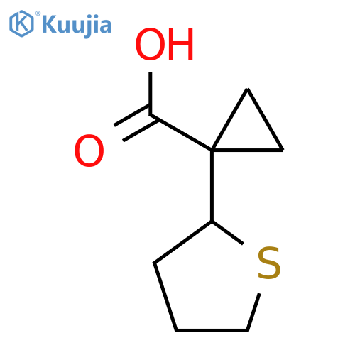 1-(thiolan-2-yl)cyclopropane-1-carboxylic acid structure
