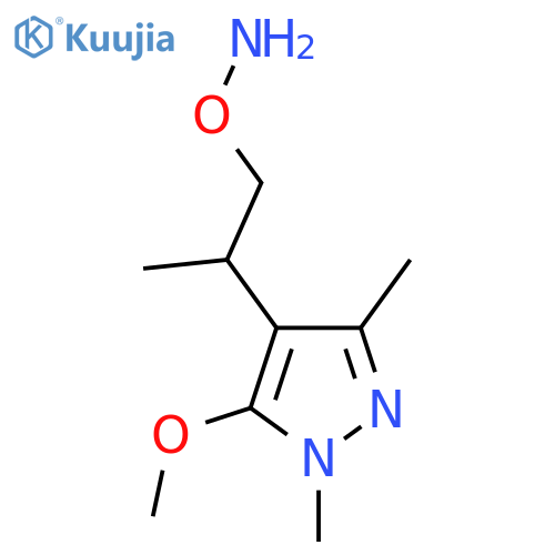 O-2-(5-methoxy-1,3-dimethyl-1H-pyrazol-4-yl)propylhydroxylamine structure