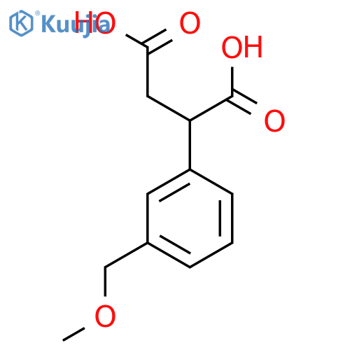 2-3-(methoxymethyl)phenylbutanedioic acid structure
