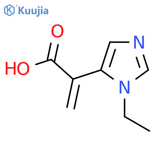 2-(1-ethyl-1H-imidazol-5-yl)prop-2-enoic acid structure