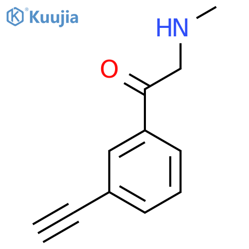 1-(3-ethynylphenyl)-2-(methylamino)ethan-1-one structure