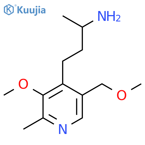 4-3-methoxy-5-(methoxymethyl)-2-methylpyridin-4-ylbutan-2-amine structure