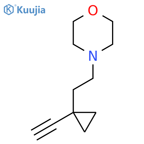 4-2-(1-ethynylcyclopropyl)ethylmorpholine structure