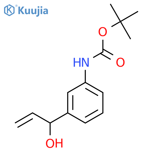 tert-butyl N-3-(1-hydroxyprop-2-en-1-yl)phenylcarbamate structure