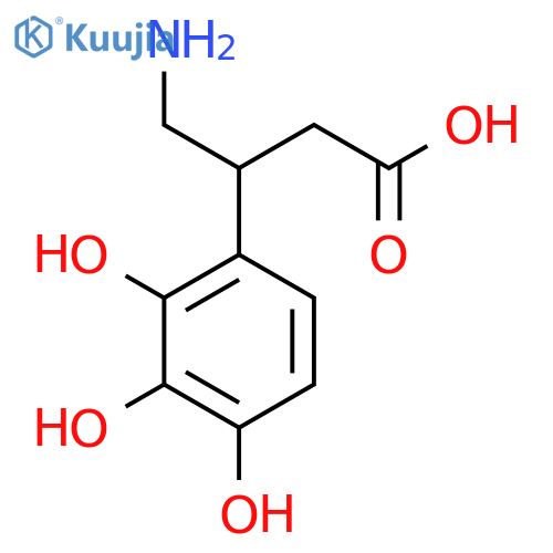 4-amino-3-(2,3,4-trihydroxyphenyl)butanoic acid structure