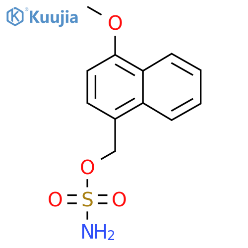 (4-methoxynaphthalen-1-yl)methyl sulfamate structure