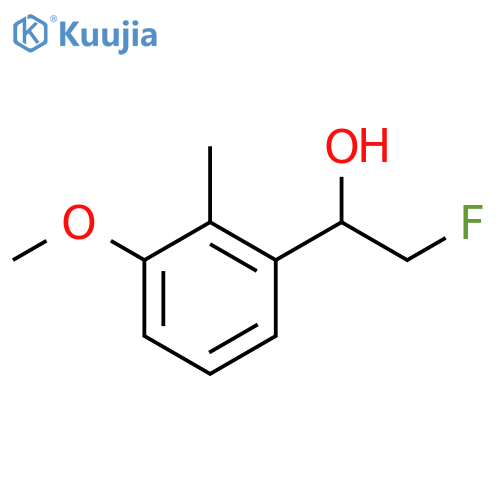 2-fluoro-1-(3-methoxy-2-methylphenyl)ethan-1-ol structure