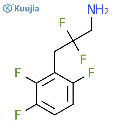 2,2-Difluoro-3-(2,3,6-trifluorophenyl)propan-1-amine structure