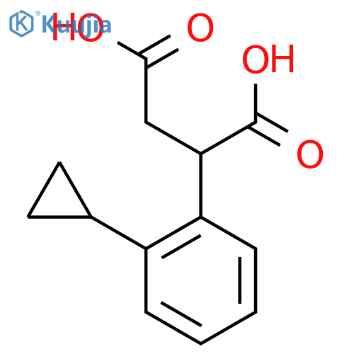 2-(2-cyclopropylphenyl)butanedioic acid structure