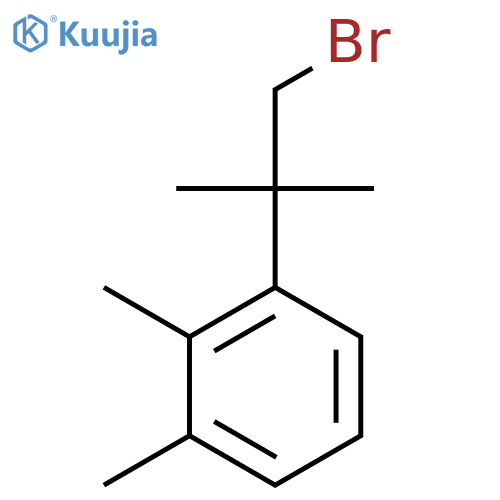 1-(1-bromo-2-methylpropan-2-yl)-2,3-dimethylbenzene structure