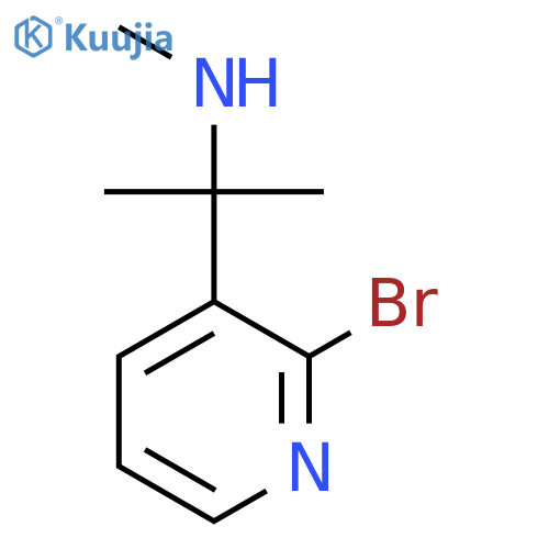 2-(2-bromopyridin-3-yl)propan-2-yl(methyl)amine structure