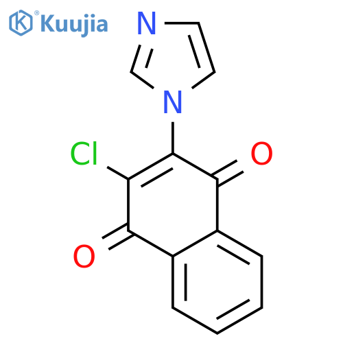1,4-Naphthalenedione,2-chloro-3-(1H-imidazol-1-yl)- structure