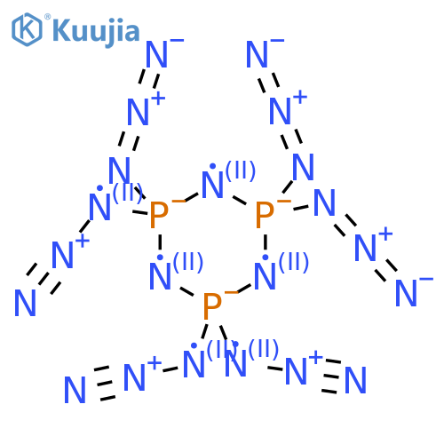 2λ5,4λ5,6λ5-1,3,5,2,4,6-Triazatriphosphorine, 2,2,4,4,6,6-hexaazido- structure