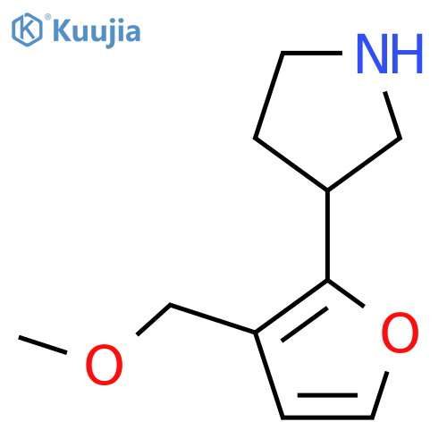 3-3-(methoxymethyl)furan-2-ylpyrrolidine structure
