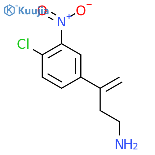 3-(4-chloro-3-nitrophenyl)but-3-en-1-amine structure