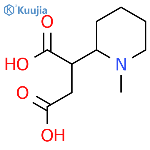 2-(1-methylpiperidin-2-yl)butanedioic acid structure