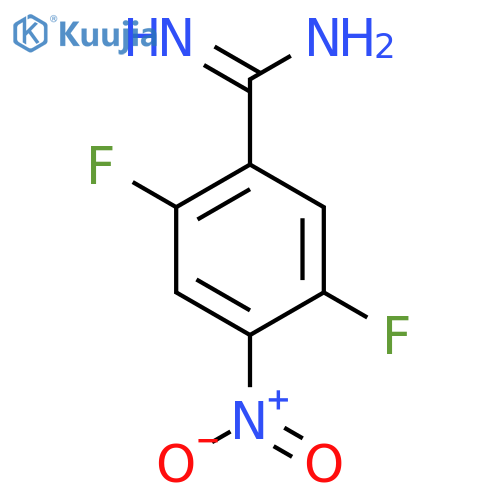 2,5-difluoro-4-nitrobenzene-1-carboximidamide structure