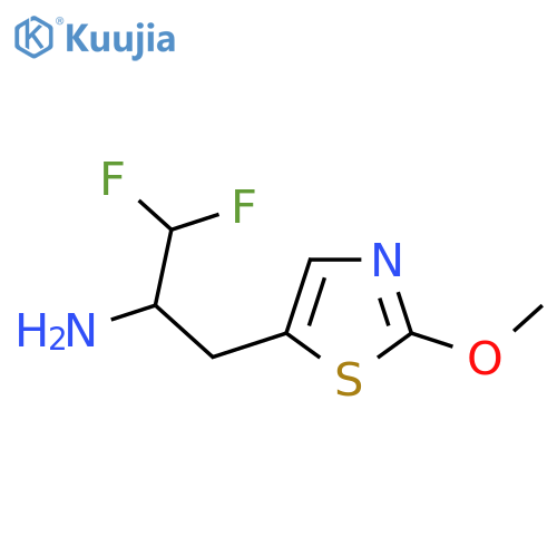 1,1-difluoro-3-(2-methoxy-1,3-thiazol-5-yl)propan-2-amine structure