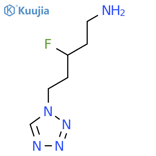 3-fluoro-5-(1H-1,2,3,4-tetrazol-1-yl)pentan-1-amine structure
