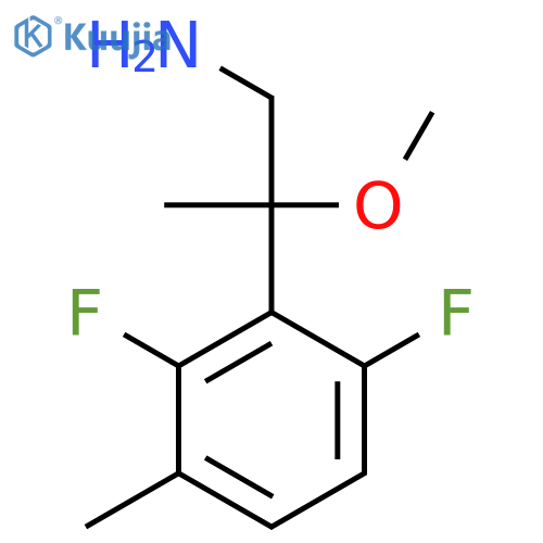 2-(2,6-difluoro-3-methylphenyl)-2-methoxypropan-1-amine structure
