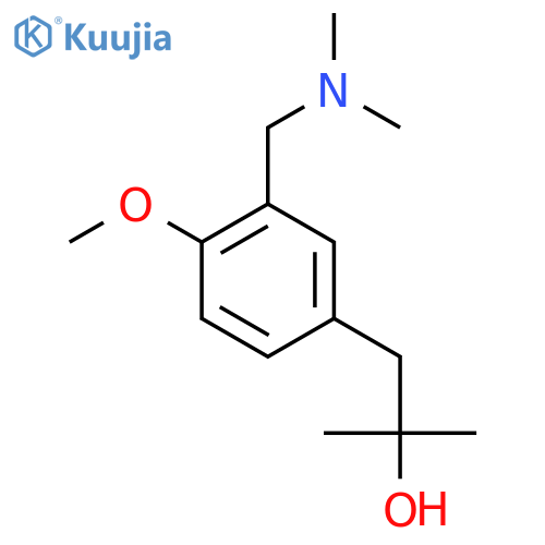 1-{3-(dimethylamino)methyl-4-methoxyphenyl}-2-methylpropan-2-ol structure