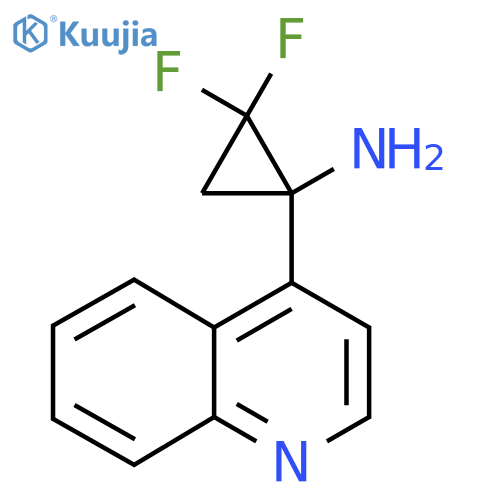 2,2-difluoro-1-(quinolin-4-yl)cyclopropan-1-amine structure
