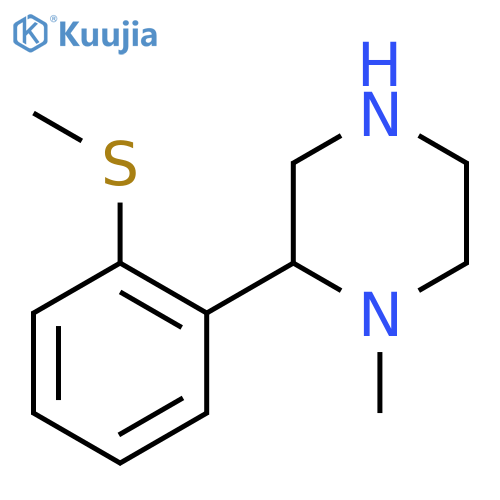 1-methyl-2-2-(methylsulfanyl)phenylpiperazine structure