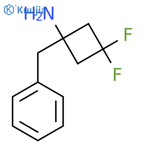 1-benzyl-3,3-difluorocyclobutan-1-amine structure