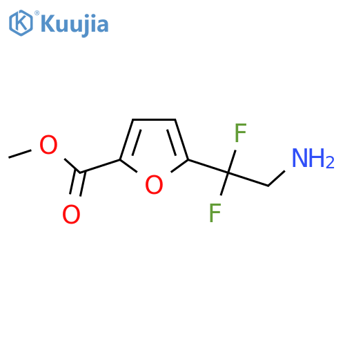 methyl 5-(2-amino-1,1-difluoroethyl)furan-2-carboxylate structure