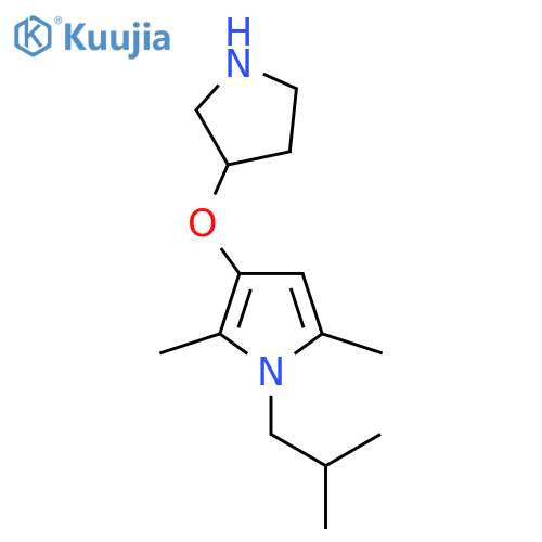 2,5-dimethyl-1-(2-methylpropyl)-3-(pyrrolidin-3-yloxy)-1H-pyrrole structure