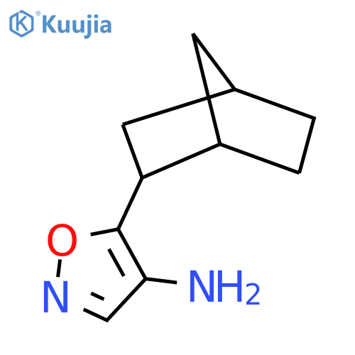 5-{bicyclo2.2.1heptan-2-yl}-1,2-oxazol-4-amine structure