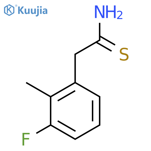 2-(3-fluoro-2-methylphenyl)ethanethioamide structure