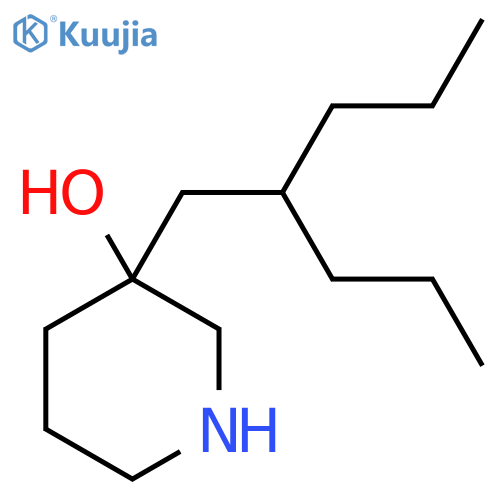 3-(2-propylpentyl)piperidin-3-ol structure