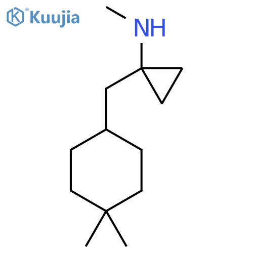1-(4,4-dimethylcyclohexyl)methyl-N-methylcyclopropan-1-amine structure