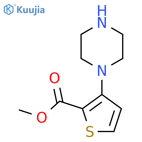 Methyl 3-(piperazin-1-yl)thiophene-2-carboxylate structure