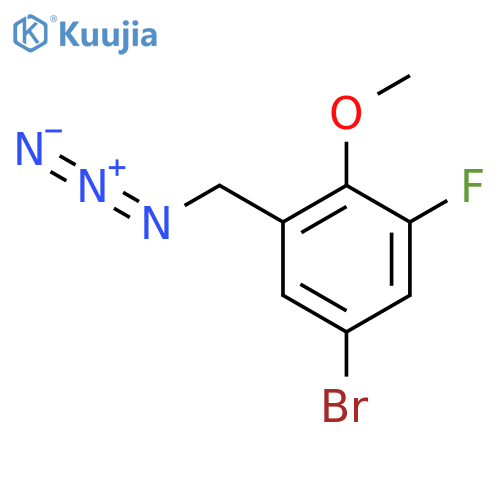 1-(azidomethyl)-5-bromo-3-fluoro-2-methoxybenzene structure