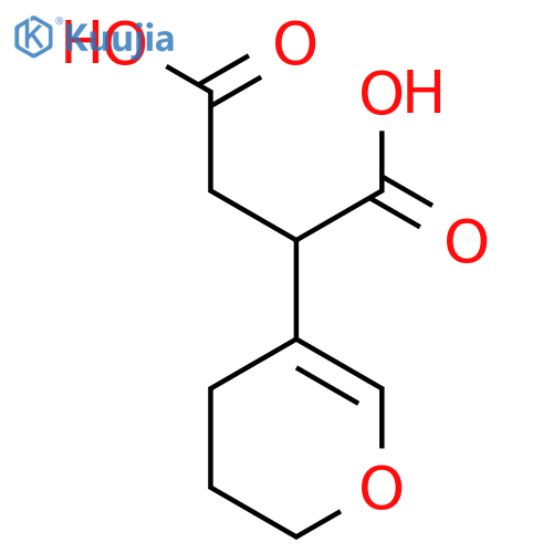 2-(3,4-dihydro-2H-pyran-5-yl)butanedioic acid structure