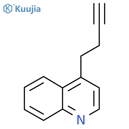 4-(but-3-yn-1-yl)quinoline structure