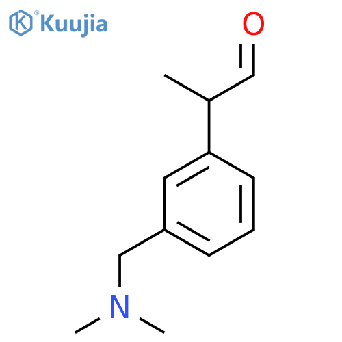 2-{3-(dimethylamino)methylphenyl}propanal structure