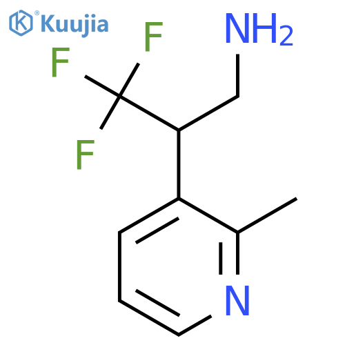 3,3,3-trifluoro-2-(2-methylpyridin-3-yl)propan-1-amine structure